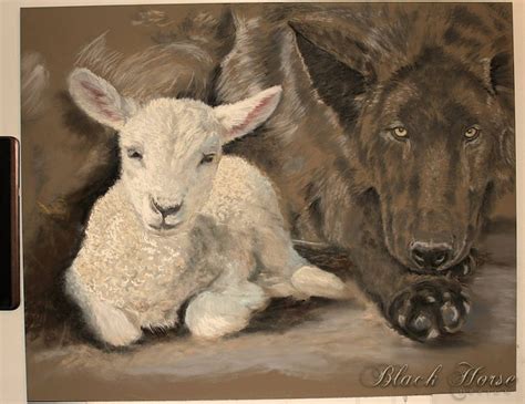 The Wolf And The Lamb Isaiah 11 And 65 Etsy