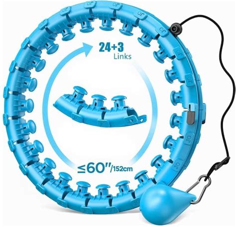 K Mart Smart Hula Ring Hoops Weighted Hula Circle 24 Detachable