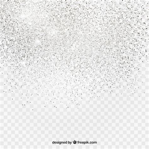 Transparent Background Of Silver Glitter Free Vector