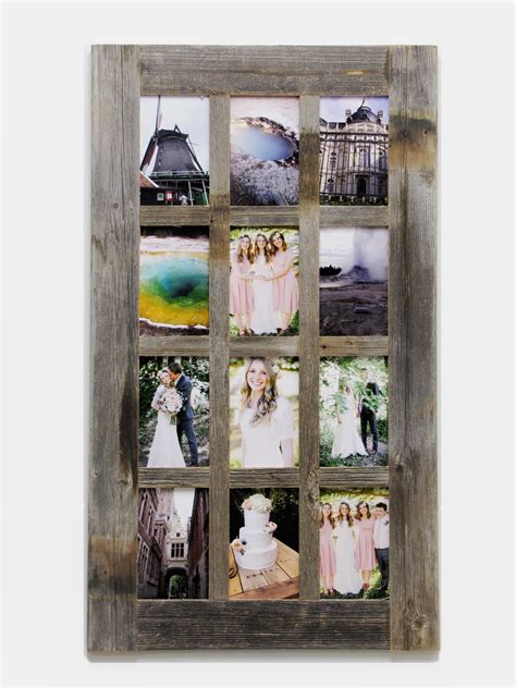 Window Style 12 Opening 4X6 Multi Photo Frame, Collage Picture