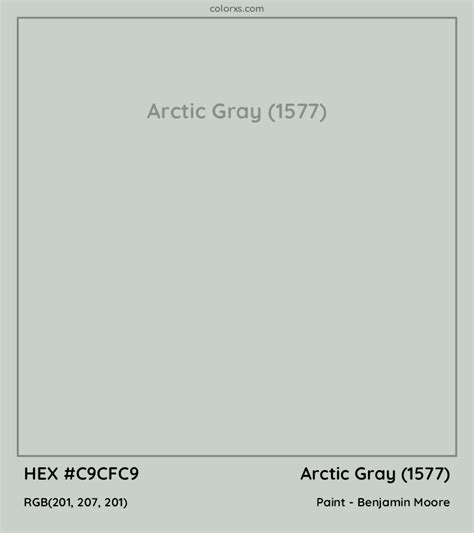 Benjamin Moore Arctic Gray 1577 Paint Color Codes Similar Paints And