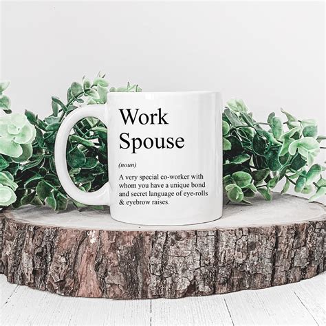 Funny Work Spouse Definition Mug Funny Work Wife T Birthday
