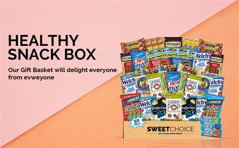 Healthy Snack Box Variety Pack Care Package 50 Count T
