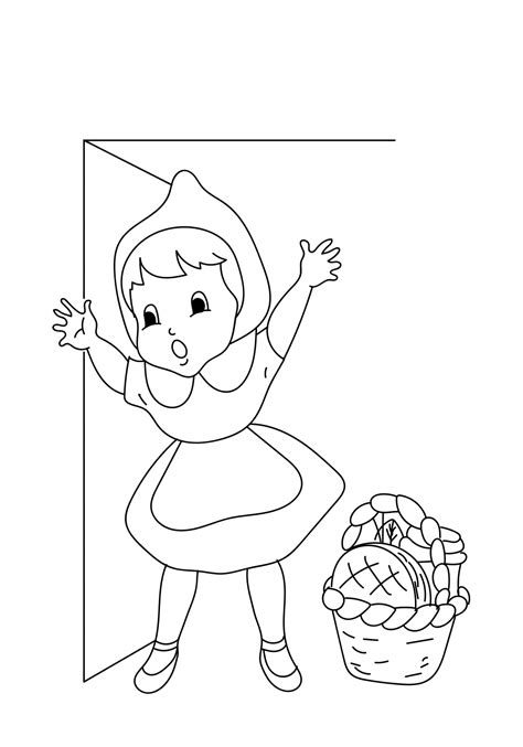 Red Riding Hood Coloring Page Free Printable Coloring Pages For Kids