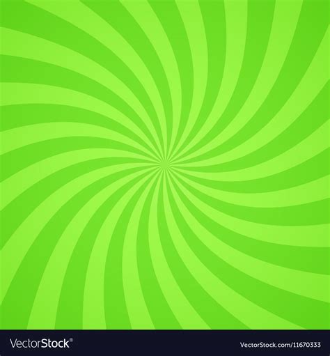 Swirling Radial Bright Green Pattern Background Vector Image