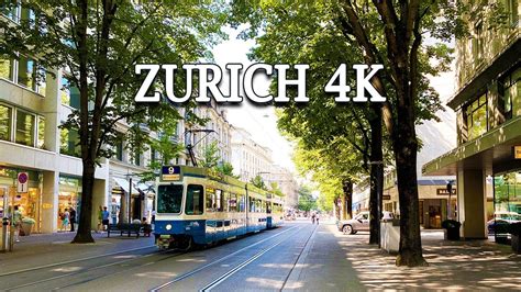 Zurich Walking Tour Switzerland 4k Youtube