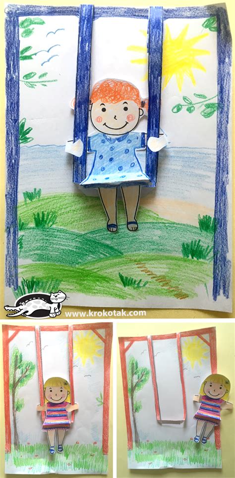 krokotak movable paper swing