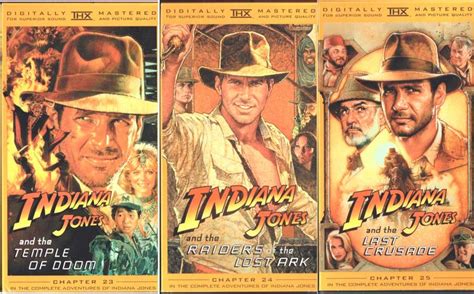 The Adventures Of Indiana Jones Trilogy VHS Movies Used THX Etsy
