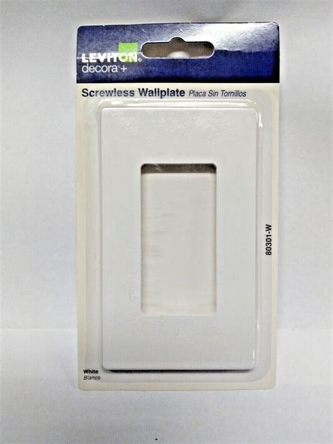Leviton Decora Plus Screwless White Wall Plate 80301 W Ebay