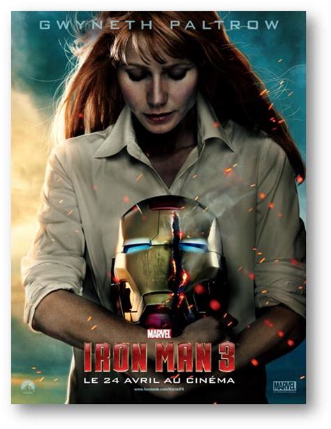Iron Man 3 Laffiche De Pepper Potts Comic Screen L