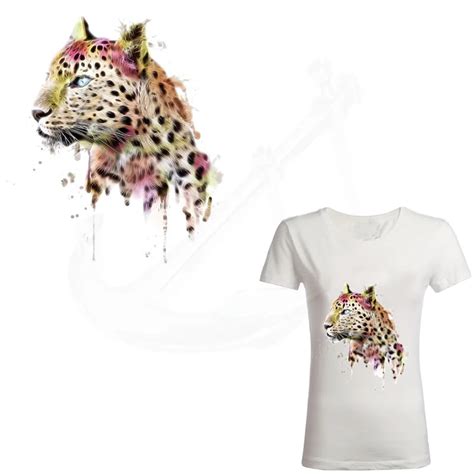 Buy New Pretty Pink Leopard Patches 262248cm T Shirt Dresses Sweater Thermal