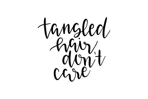 tangled hair don t care graphic by craftbundles · creative fabrica