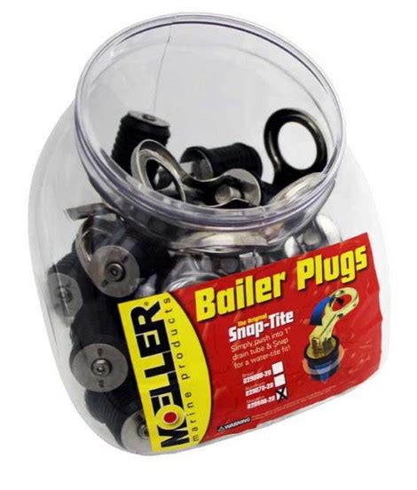 Stainless Steel Snap Tite Bailer Plug 1″ 20 In A Display Moeller