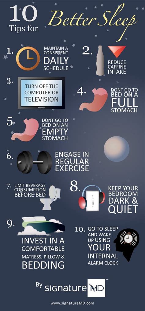 10 Tips For Better Sleep Infographic Health And Nutrition Health