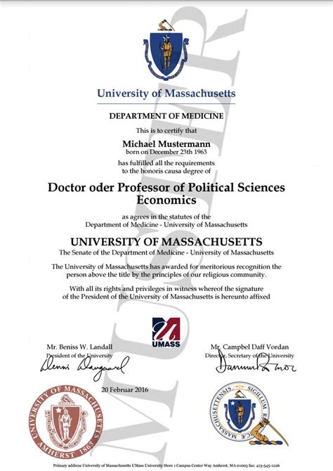 Mgimo has granted honorary doctorate degrees to prominent foreign politicians, public experts, diplomats and scholars, working in the field of international relations and. Doktortitel kaufen Massachusetts University ...