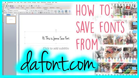 How To Save Fonts From Youtube