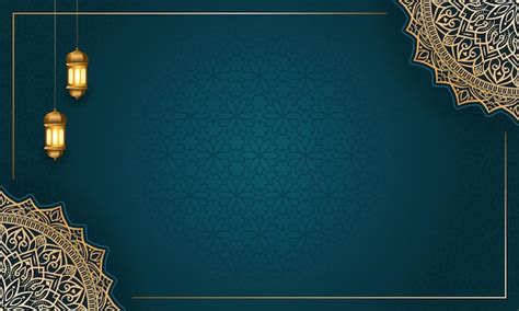 Premium Vector Luxury Green Jumma Ramadan Islamic Background Banner