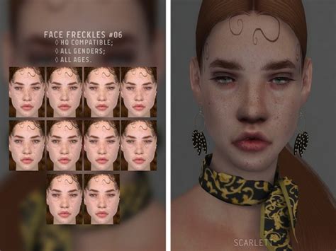 The Sims Resource Face Freckles 06 By Scarlett Content • Sims 4 Downloads