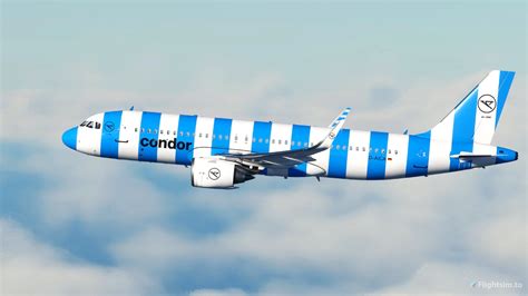 A32nx Fbw A320 Condor New Livery 2022 Blue Stripe 8k For Microsoft