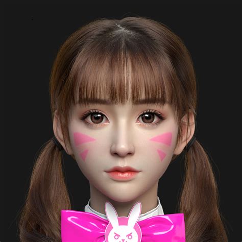 Safebooru 1girl 3d Artist Request Dva Overwatch Highres Overwatch