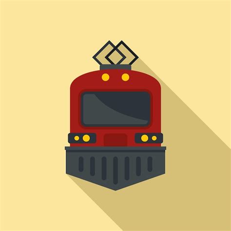 Premium Vector Urban Electric Train Icon Flat Illustration Of Urban