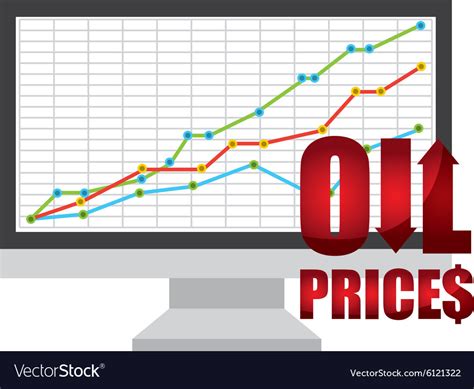 Oil Prices Royalty Free Vector Image Vectorstock