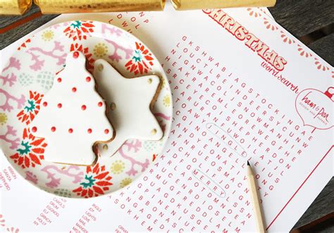 One Lovely Day Free Christmas Word Search