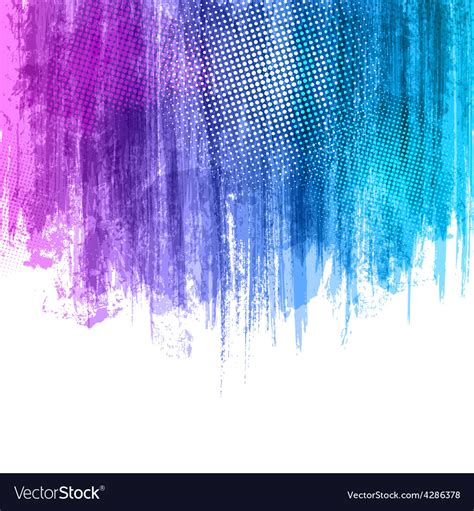 Blue Violet Paint Splashes Gradient Background Vector Image