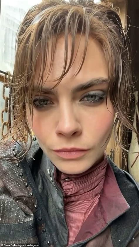 Cara Delevingne Continues To Film Season Two Carnival Row As She Shares
