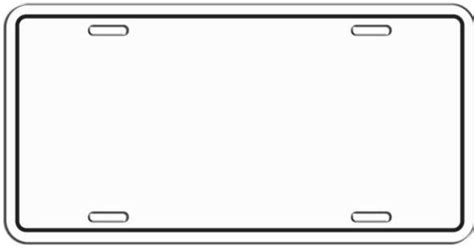 Free Printable License Plate Template Ferinsights