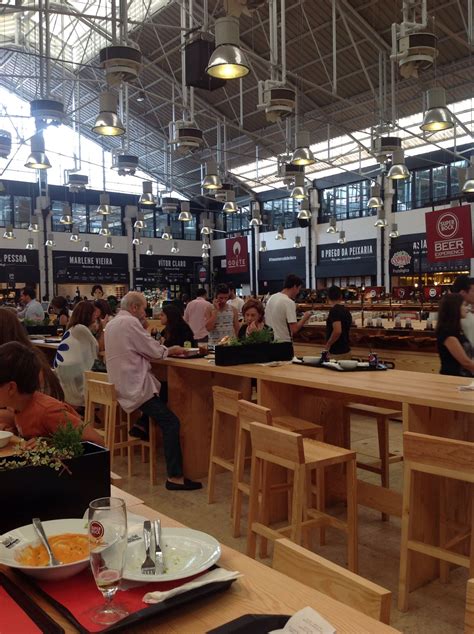 Food court at Ribeira Marketplace, #Lisbon #portugal Lisbon Travel