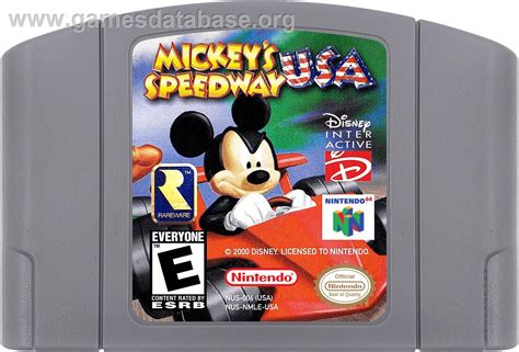 Mickeys Speedway Usa Nintendo N64 Artwork Cartridge