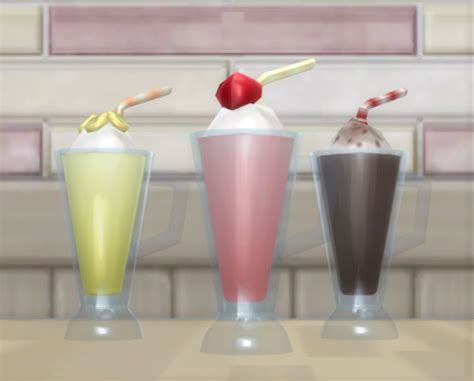 Milkshakes Milkshake Grannys Recipe Sims Packs