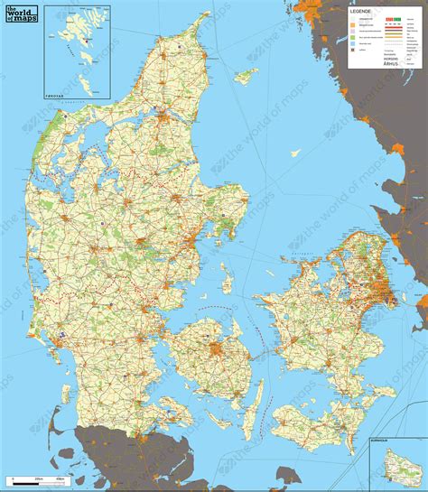 Get it as soon as thu, jun 10. Digital Detailed Map Denmark 2 | The World of Maps.com