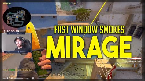 Fast Window Smokes Mirage On 5 Minutes Csgo Youtube