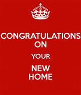 Congratulations In Your New Home