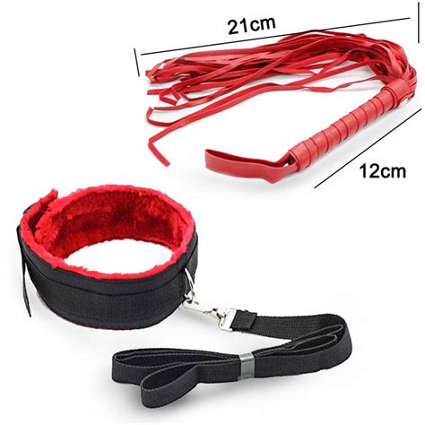 buy 7 pcs set sex bondage restraint kit handcuffs collar gag mask whip adult sex toys for couple