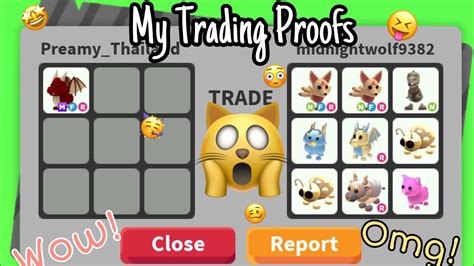My Trading Proofs Successful Trades Adopt Me Roblox Youtube