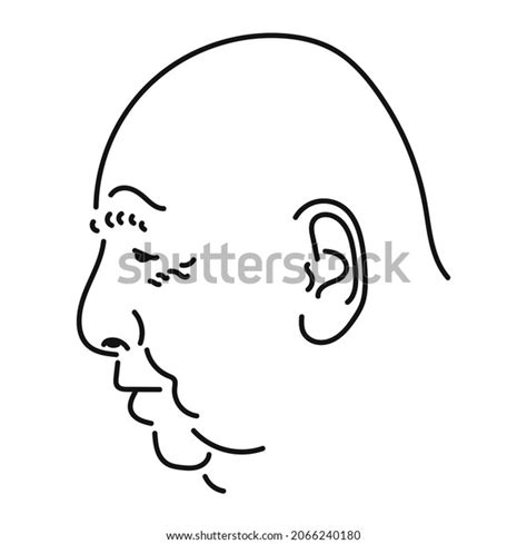 Old Man Bald Head Stock Vector Royalty Free 2066240180 Shutterstock