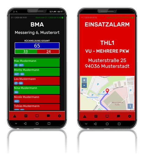 Zusatzalarmierung Per Alarm App Feuerwehr Rotes Kreuz Firmen Uvm
