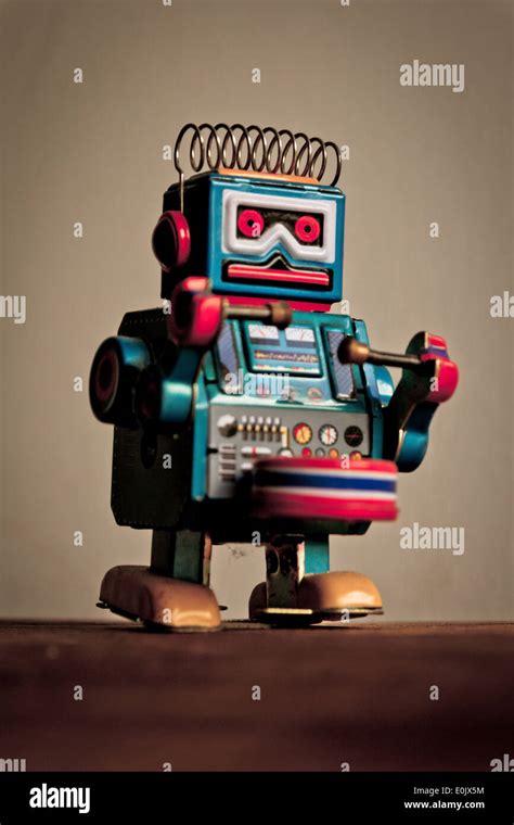 Robot Tin Toy Stock Photo Alamy