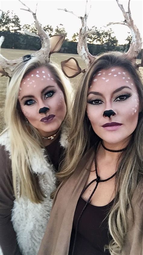 Deer Make Up Diy Antlers And Ears Shannanicoledesign Cute Halloween