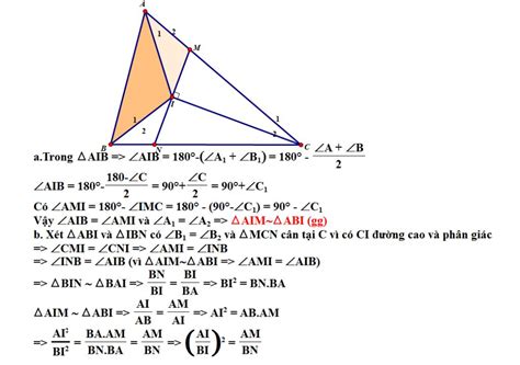 Cho tam giác ABC I là giao điểm đường phân giác Đường thẳng qua I vuông góc với CI cắt AC