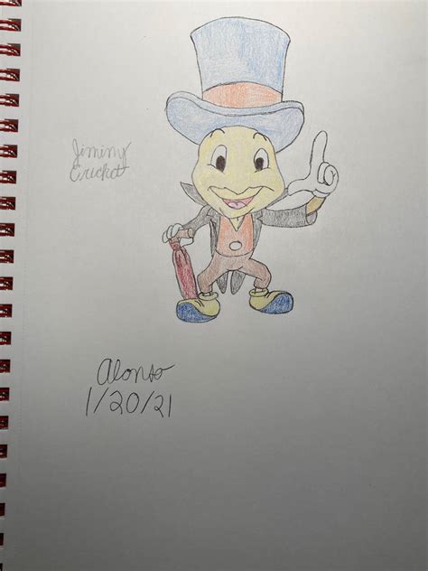 My Jiminy Cricket Drawing By Perualonso On Deviantart