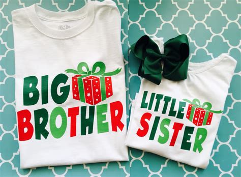 Our big brother christmas shirt make great gi. My work.. sibling Christmas Shirts Outfit, " Big Brother ...