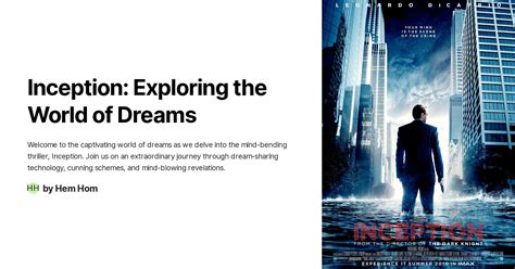 Inception: Exploring the World of Dreams