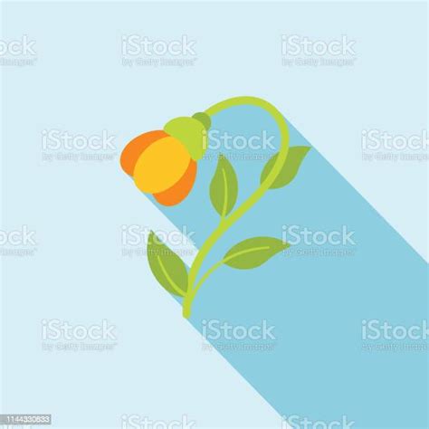 Cute Flower Icon In Flat Design Stock Illustration Download Image Now
