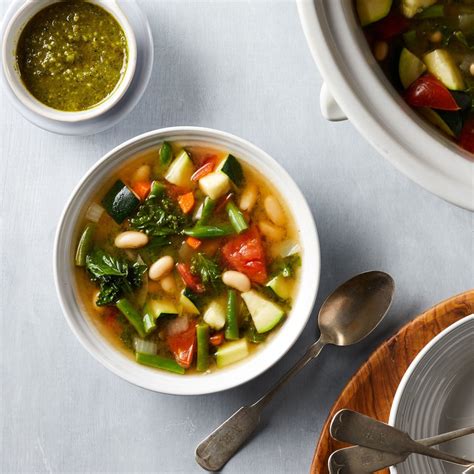 Slow Cooker Vegetable Soup Recipe Eatingwell