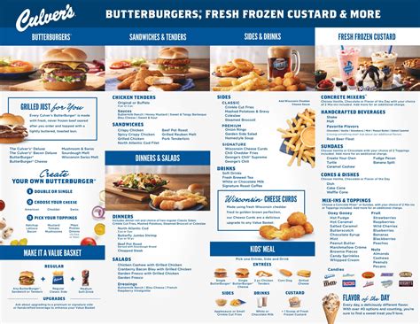 Culver's Menu and Burger Deals