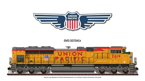 Emd Sd70ace Locomotive Drawings Images